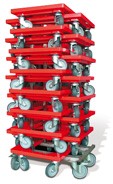 Afficher les détails pour Chariot de stockage inox excl. Image de Chariot de stockage inox excl.
