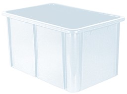 Afficher les détails pour Récipient plastique blanche Image de Récipient plastique blanche