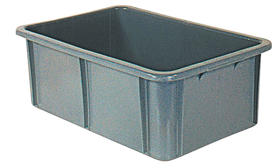 Afficher les détails pour Récipient plastique gris Image de Récipient plastique gris