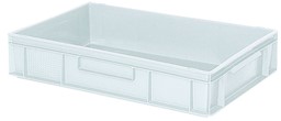 Afficher les détails pour Récipient plastique blanche Image de Récipient plastique blanche